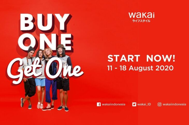 Promo Kemerdekaan ‘Buy One Get One’ bisa dinikmati di seluruh gerai Wakai di Indonesia.